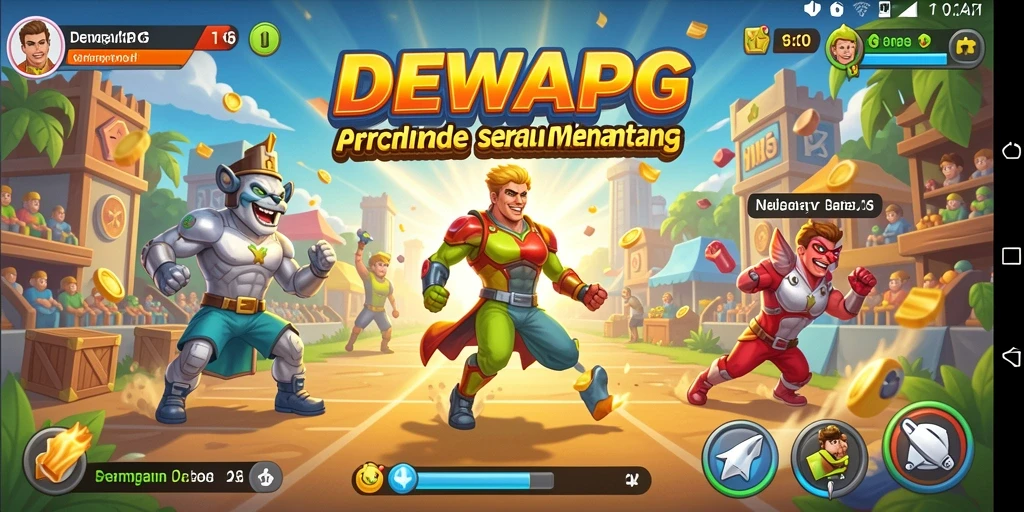 Screenshot DEWAPG menampilkan gameplay arcade yang seru.
