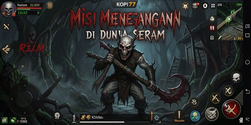 Gameplay KOPI77 menampilkan suasana Horror yang mencekam dan mendebarkan.