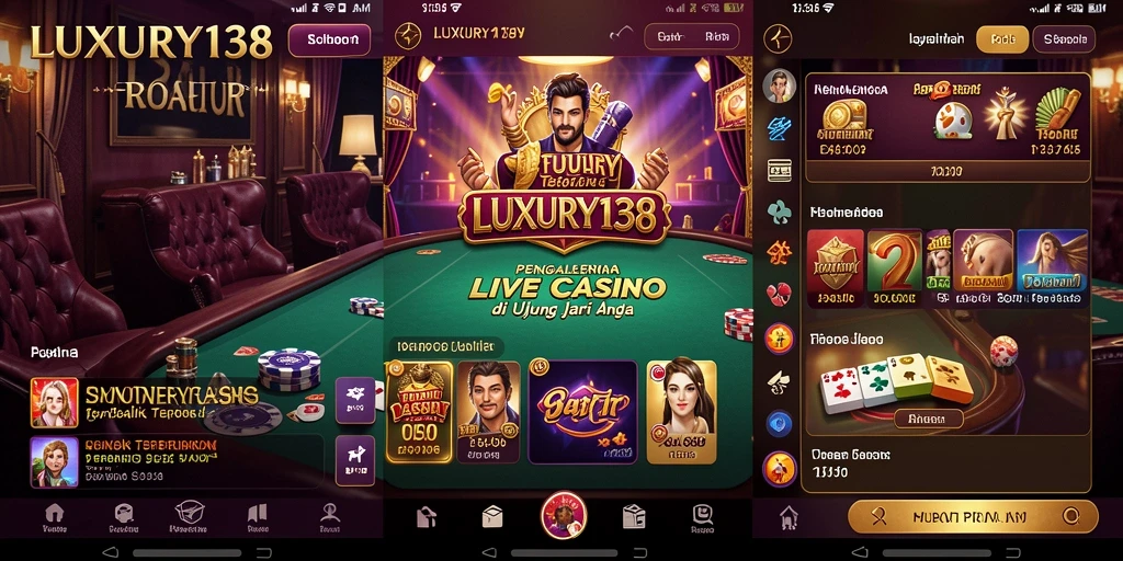 Screenshot gameplay LUXURY138 menunjukkan keseruan bermain Live Casino.