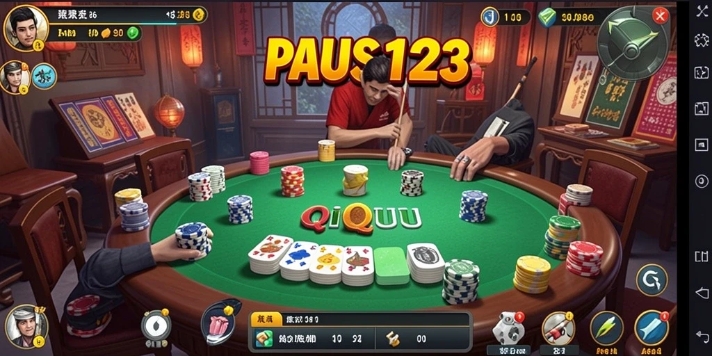 Tampilan gameplay QiuQiu yang seru dan mengasyikkan.