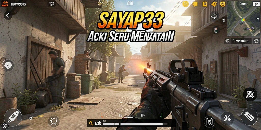 Tampilan gameplay seru dalam SAYAP33 dengan aksi menembak yang mendebarkan.