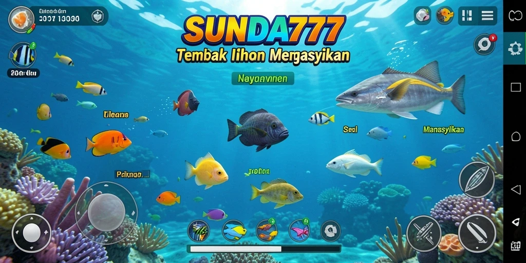 Screenshot menampilkan gameplay Tembak Ikan yang seru dan penuh aksi.