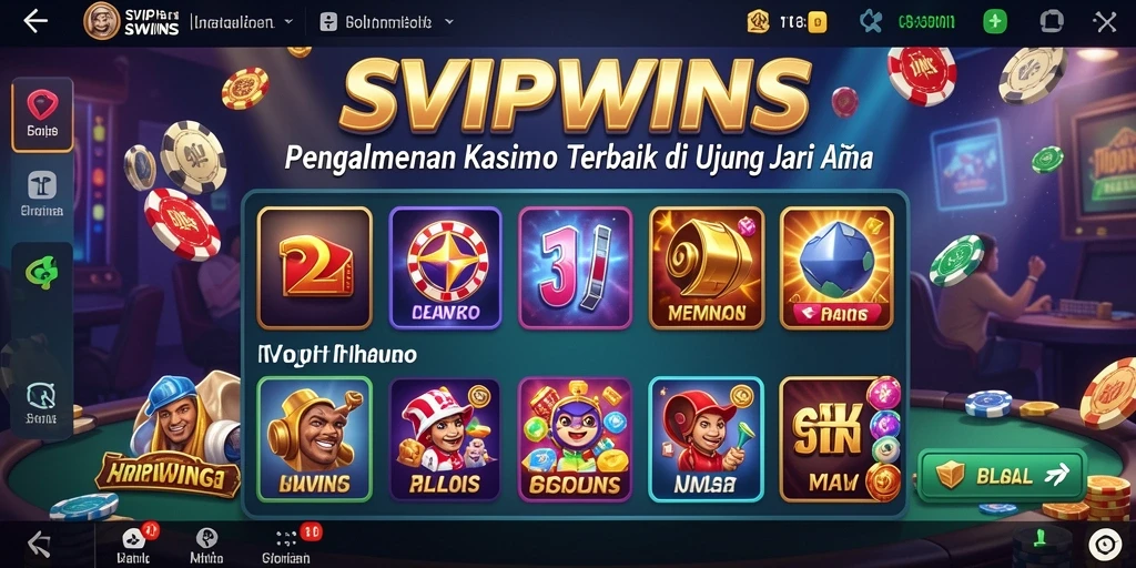 Tampilan gameplay menarik dari aplikasi Kasino SVIPWINS.