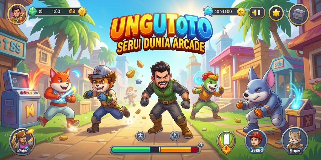 Screenshot UNGUTOTO menampilkan keseruan gameplay arcade yang memikat.